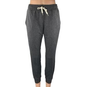 Vuori Women's Black Drawstring High Rise Tapered Athletic Jogger Sweat Pants S